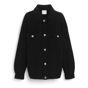 Veste Denim oversize en cachemire et coton