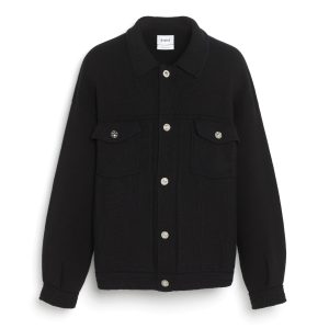 Veste Denim oversize en cachemire et coton