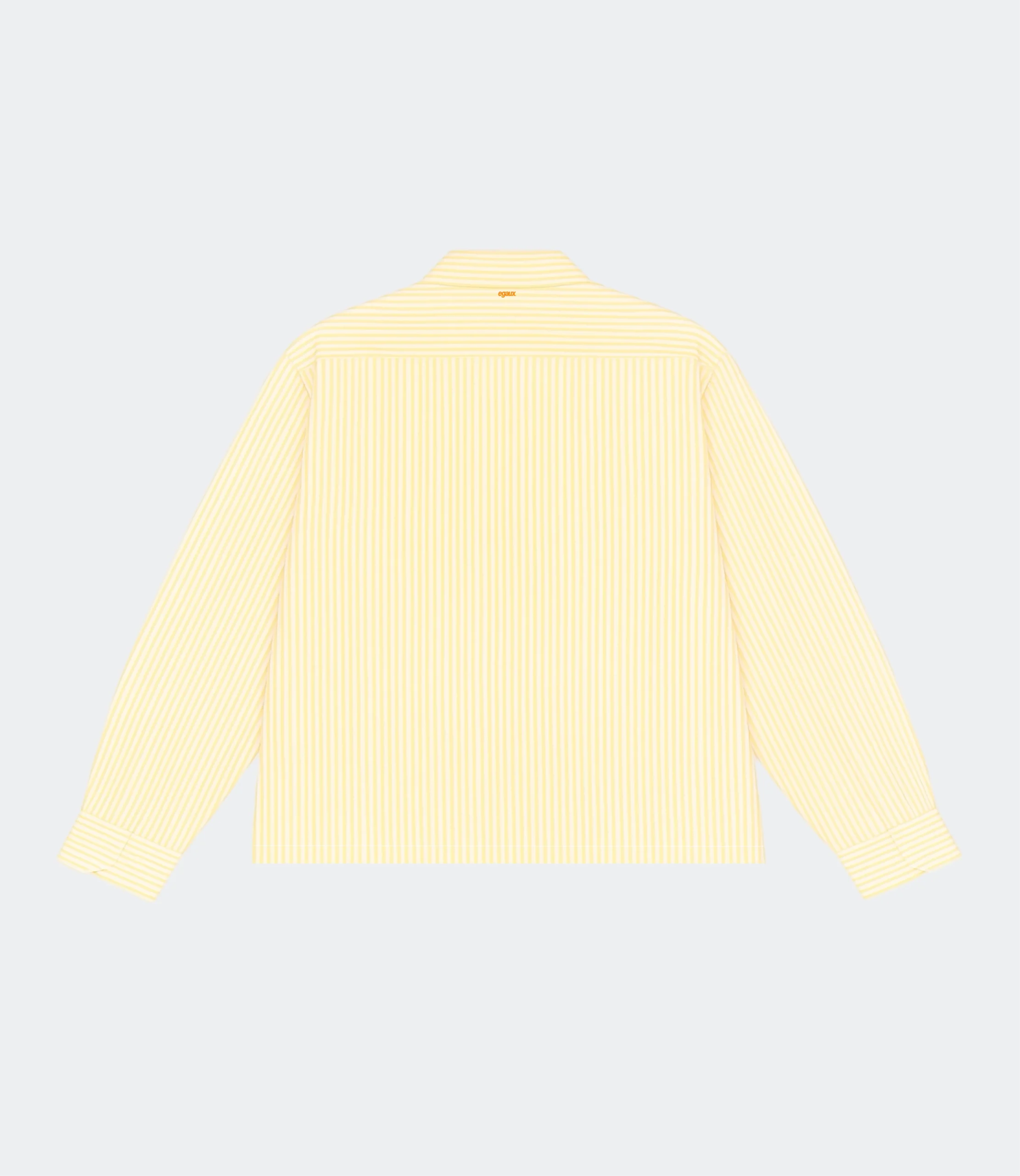 Chemise boxy jaune et blanche – Image 2