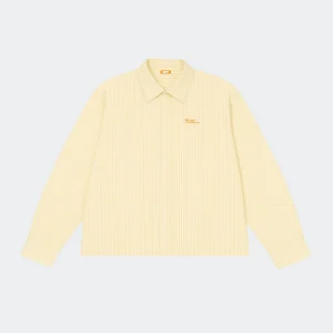 Chemise boxy jaune et blanche
