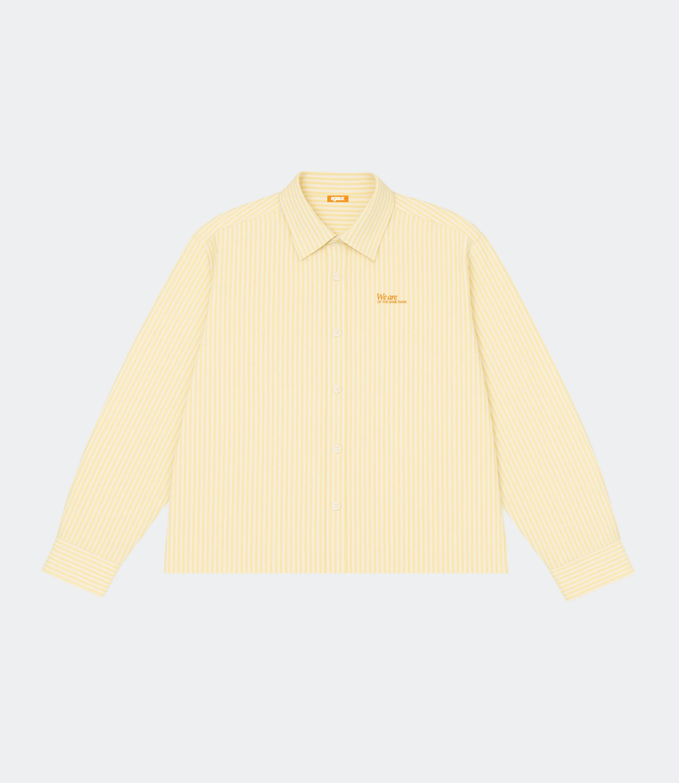 Chemise boxy jaune et blanche