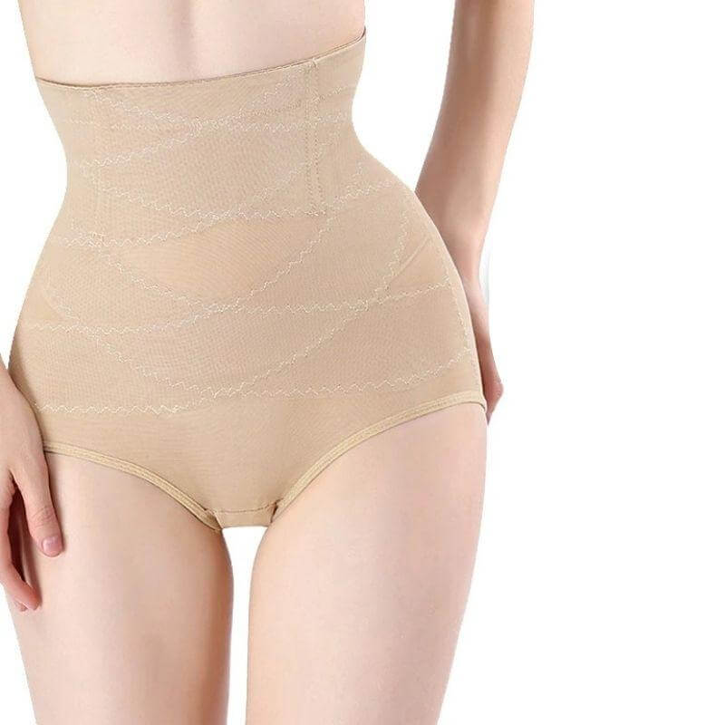 Culotte Gainante Taille Haute Invisible avec Bandes Croisées – Image 5