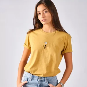 T-shirt jaune femme