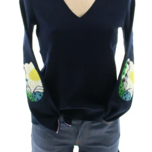 Pull marin Femme Soleil col V