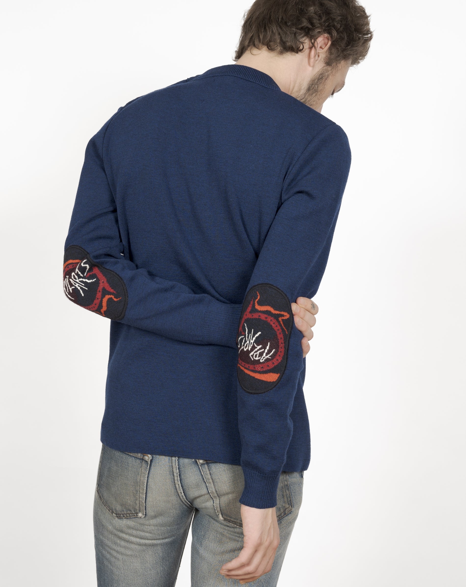Pull marin homme mérinos bleu royal Gadz'Art