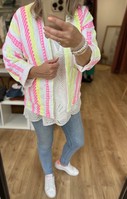 Gilet kimono coloré femme – Image 2