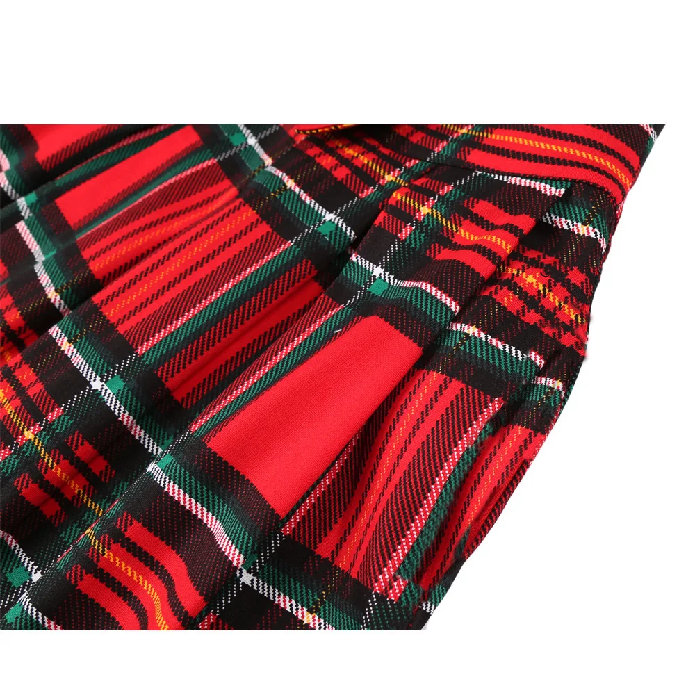 Jupe kilt rouge femme – Image 3