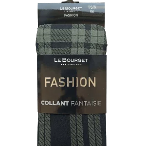 Collant Opaque Fantaisie Motif Tartan 50D Fashion Gayle - Kaki