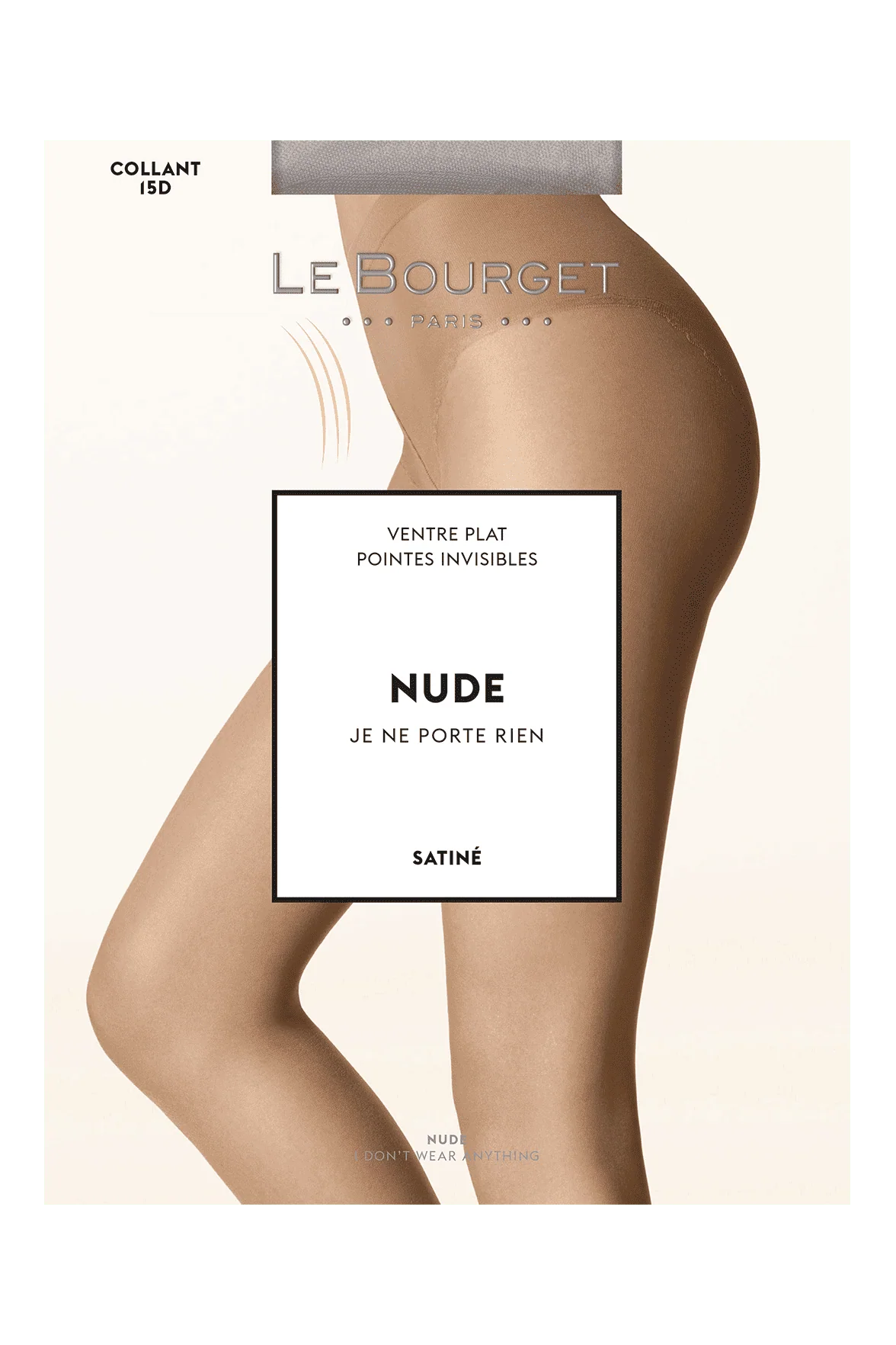 Collant Nude Satiné Ventre Plat 12D - Cuivre – Image 2