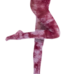 Collant Opaque Satiné 50D All Colors Tie and Dye - Bordeaux