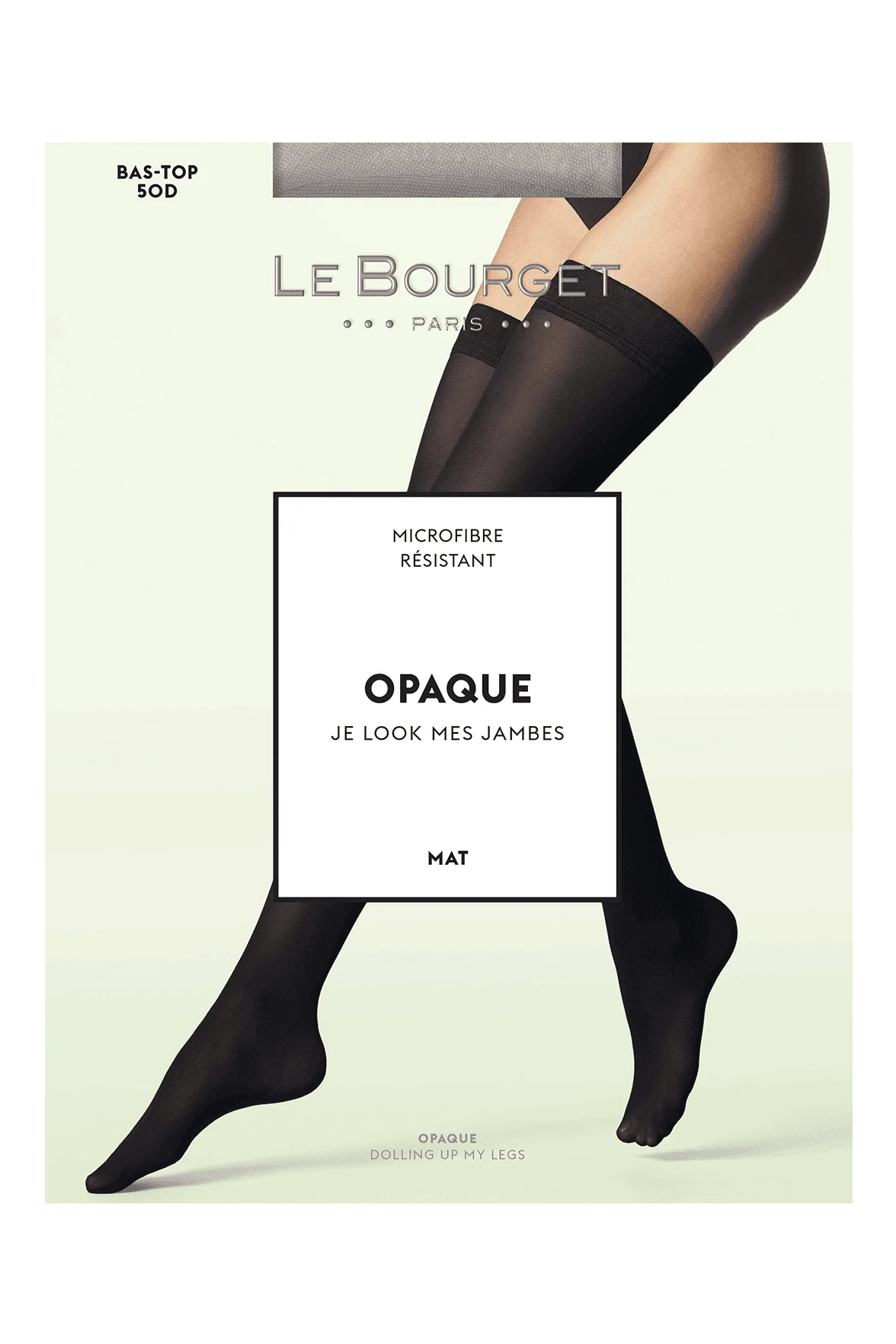 Bas-Top Opaque Mat 50D - Noir – Image 3