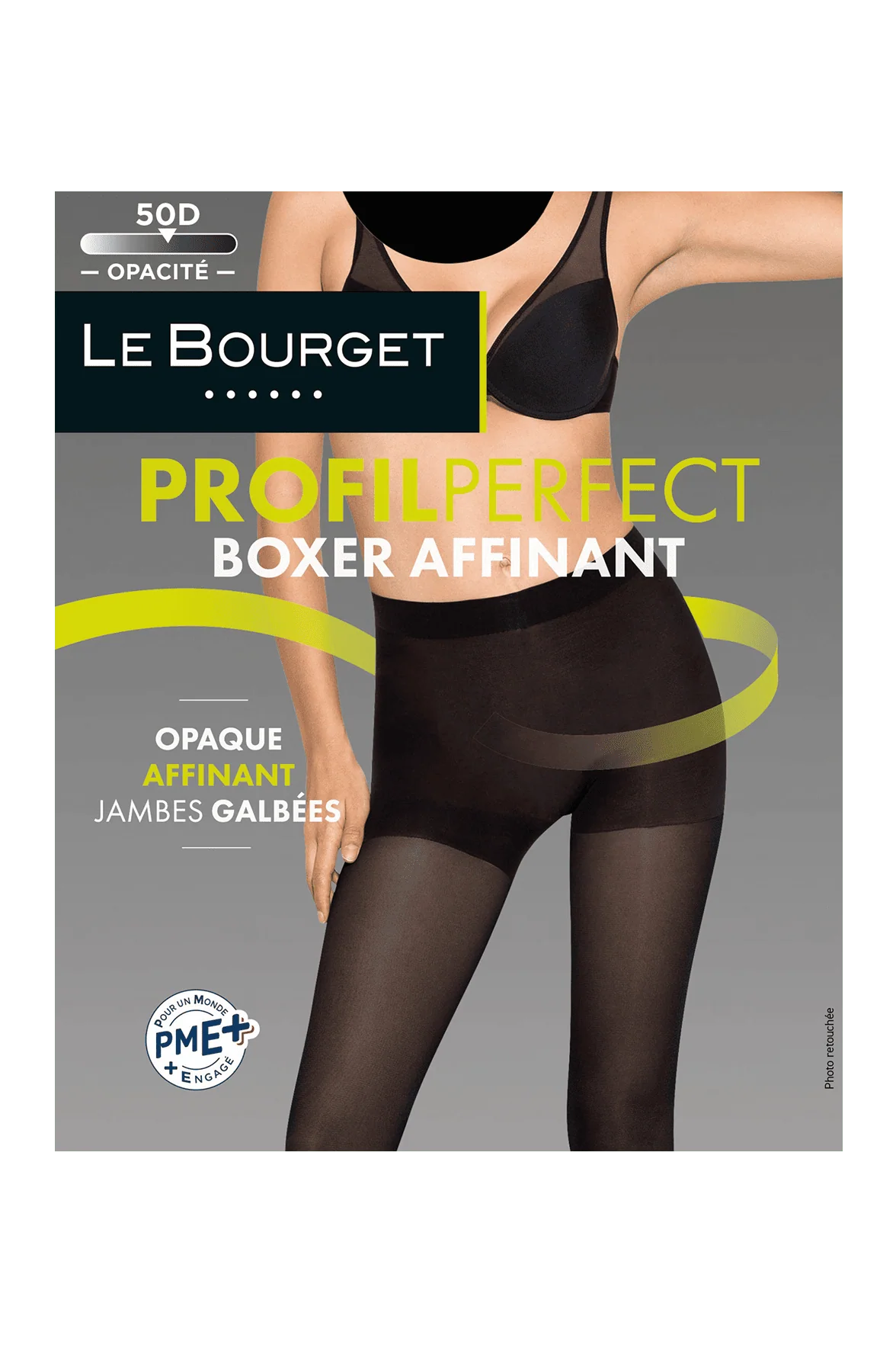 Collant Opaque Affinant 50D Profil Perfect - Noir – Image 2