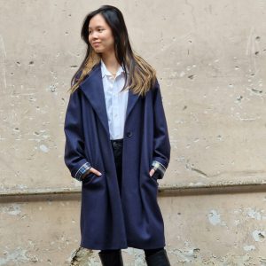 Manteau bleu marine Albert middle
