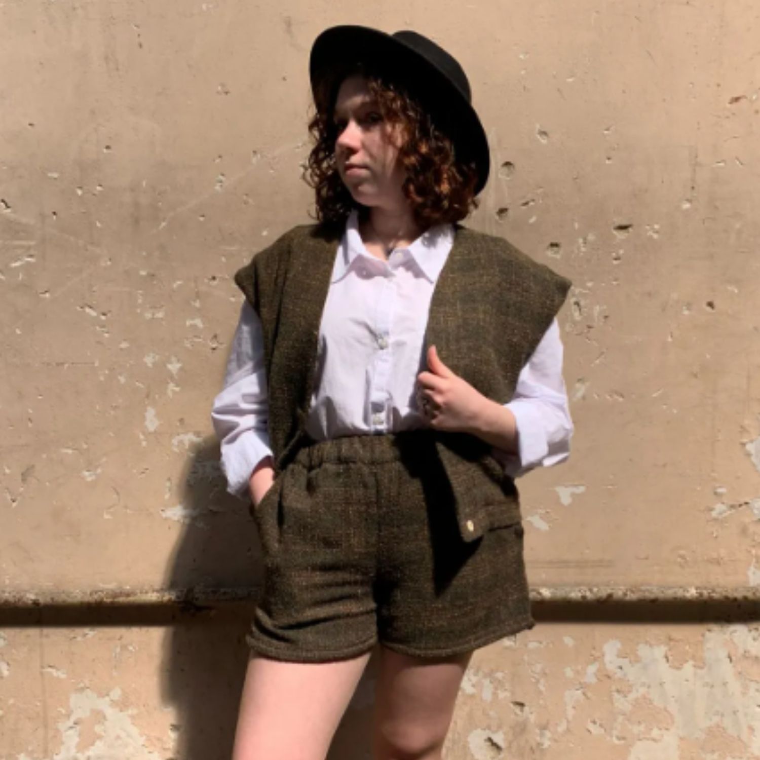 Short kaki tweed – Image 3