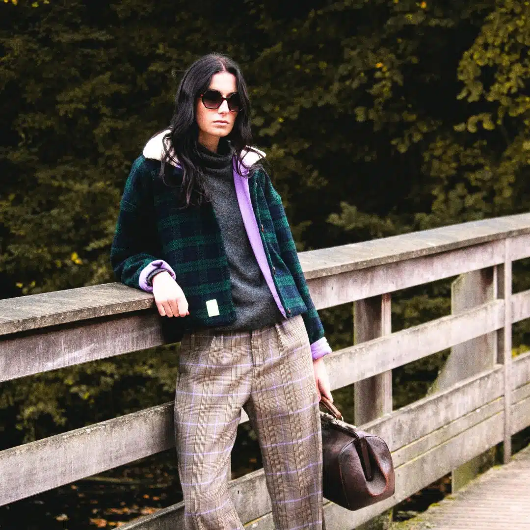 Pantalon gris carreaux Michel – Image 6